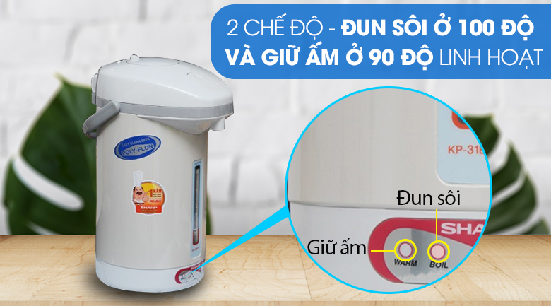 Bình thuỷ điện Sharp KP-31BTV 2.8 lít