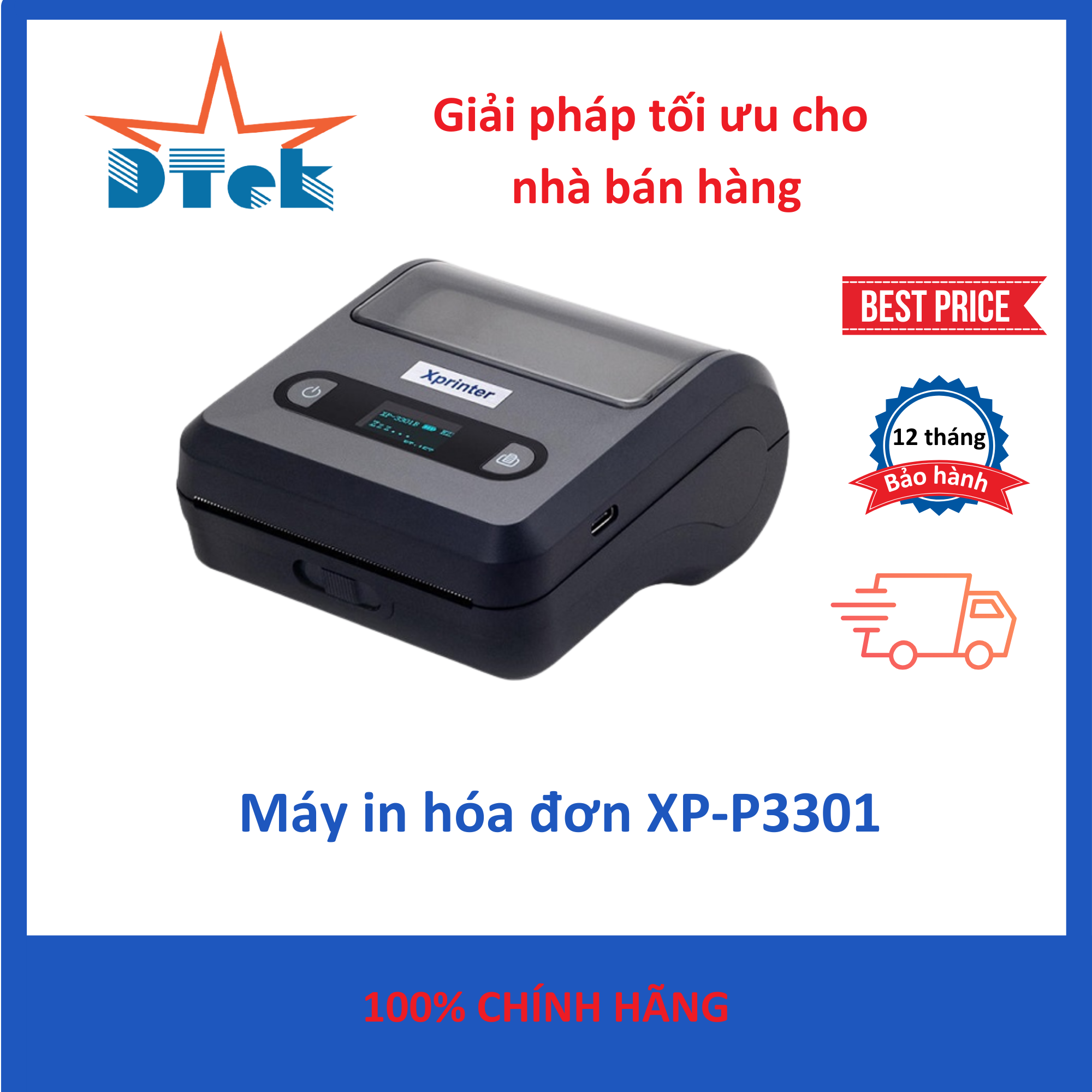 Máy in hóa đơn XP-P3301 | Dtek