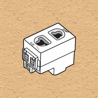 Ổ CẮM ĐƠN SINO CÓ MÀNG CHE DÒNG S18CC