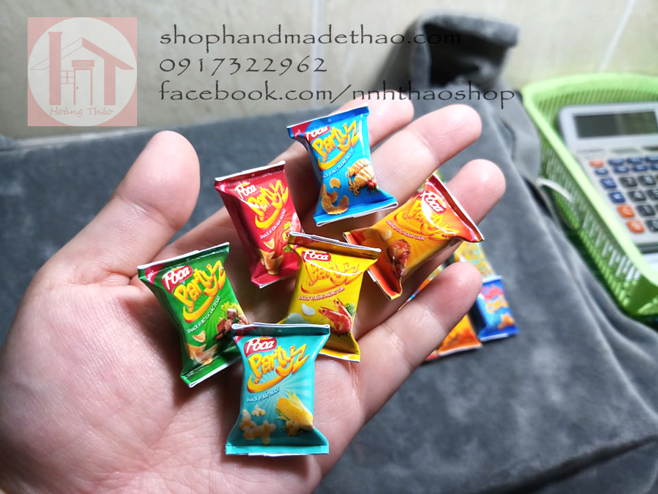 Đồ Tý Hon Trang Trí Mô Hình_Gói Snack bằng giấy