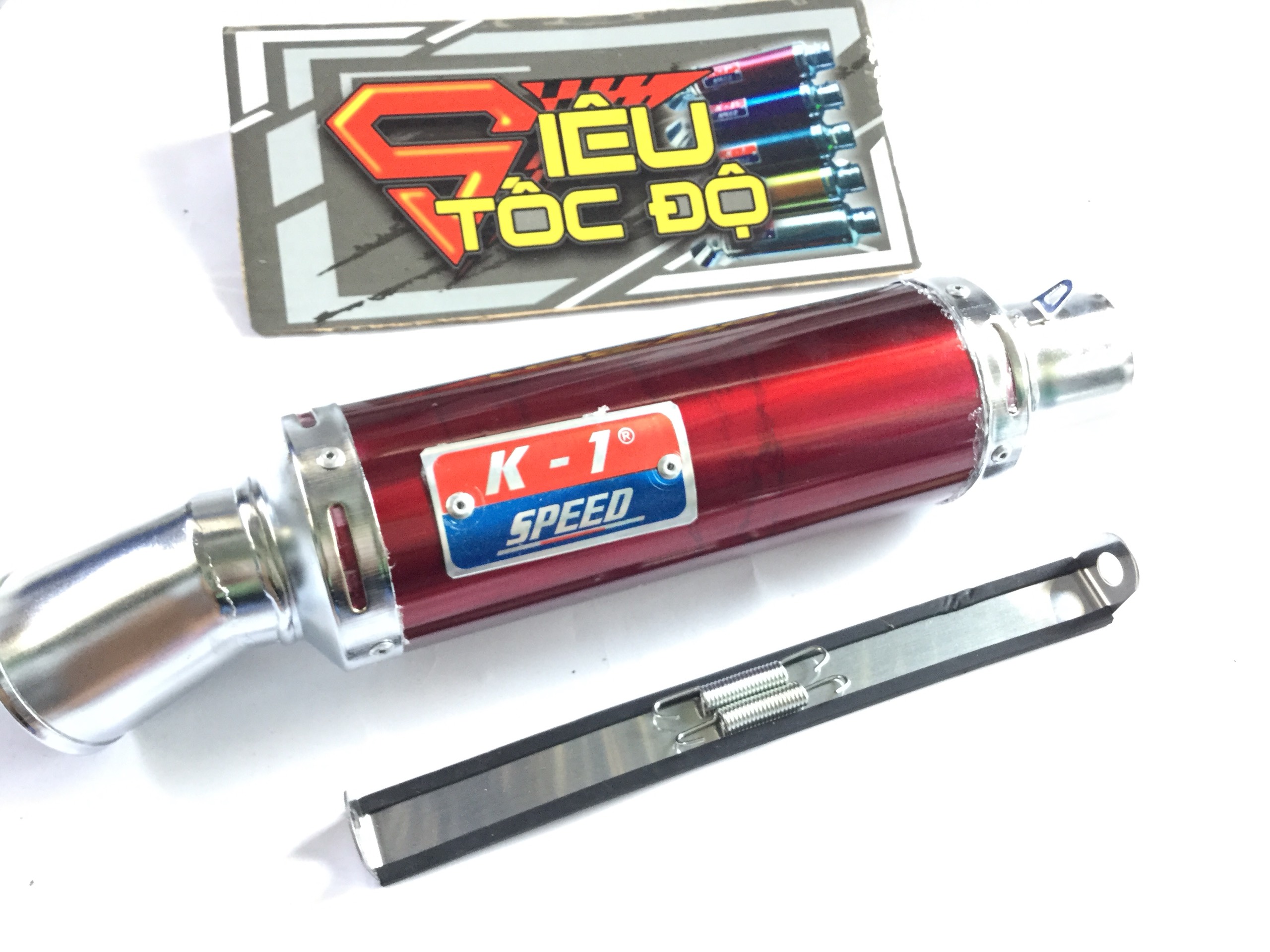 Pô k1 đỏ full pass treo lò xo - Mã giá lon không bao gôm cổ