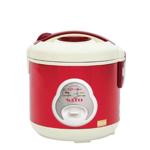 Nồi cơm điện SATO S10-32B 1.0L (Đỏ trắng)