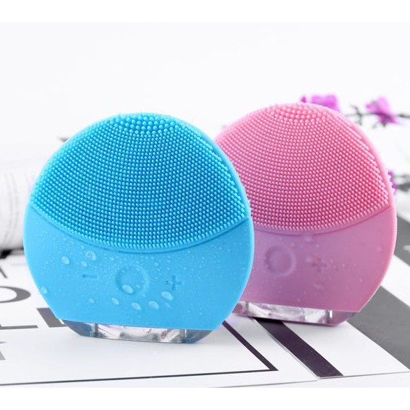 1Z06 Máy rửa mặt, massage mặt FOREVER màu hồng đậm
