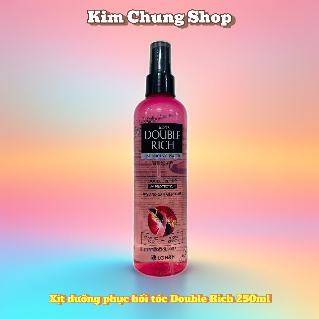 Nước xịt dưỡng tóc Double Rich Hồng 250ml