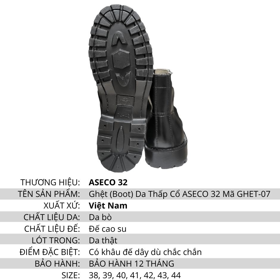 Low-Cut Leather Boots Code Ghet-07