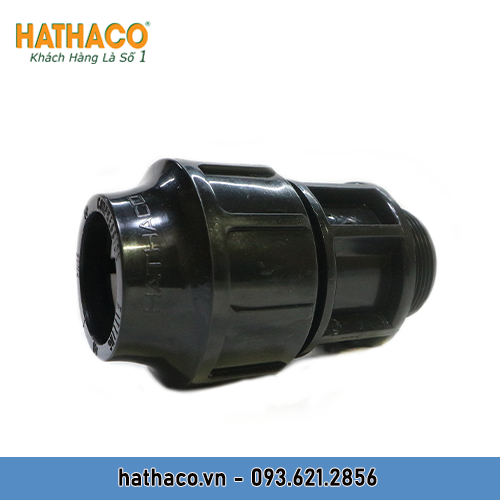 Măng Sông 25 Ren Ngoài 20 - 25 - 32 (ren 1/2" - 3/4" - 1") HATHACO Nối Ống HDPE