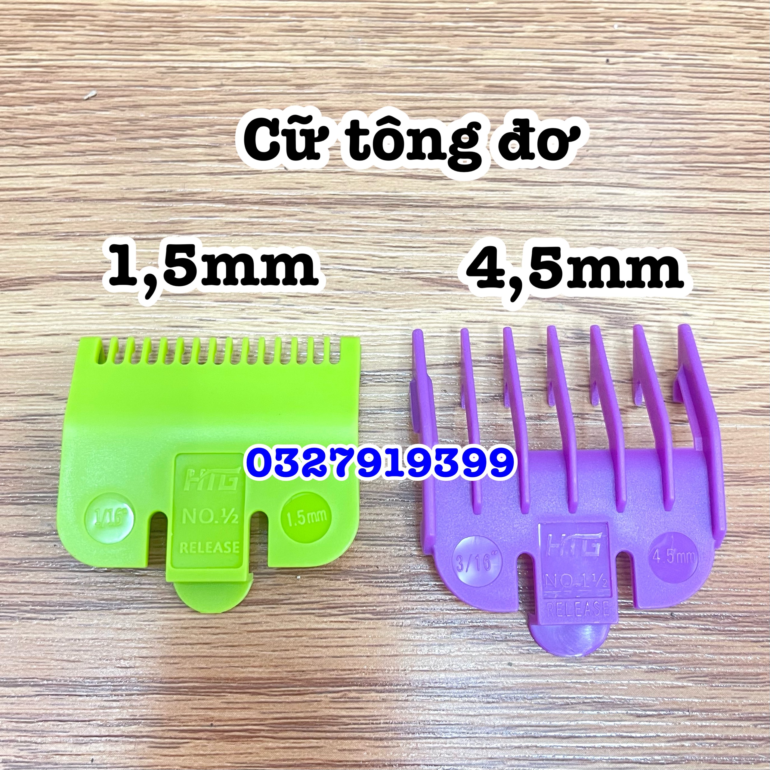 Cữ tông đơ fade 1,5mm . 4,5mm