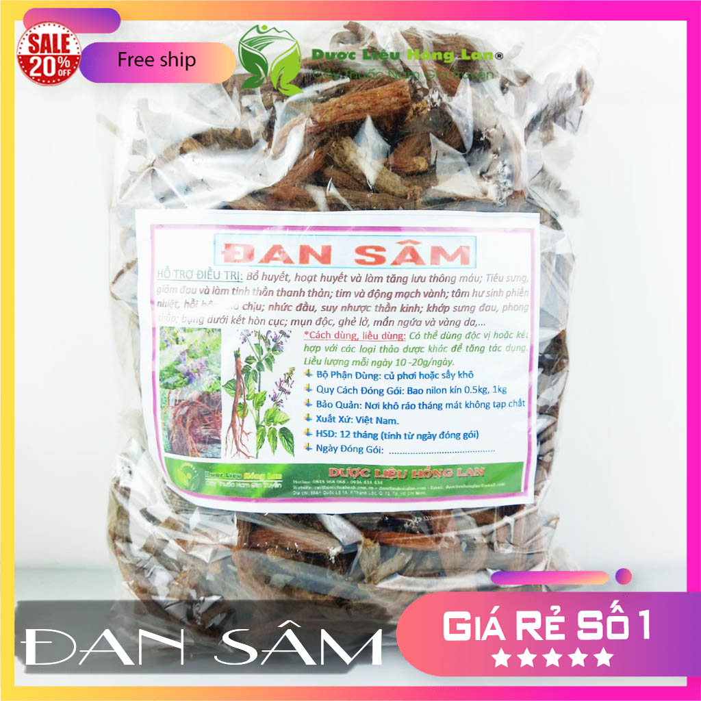 [FreeshipMAX] ✅[THƯỢNG HẠNG] 100g Đan Sâm đẹp loại 1 - (Hàng chính hãng)