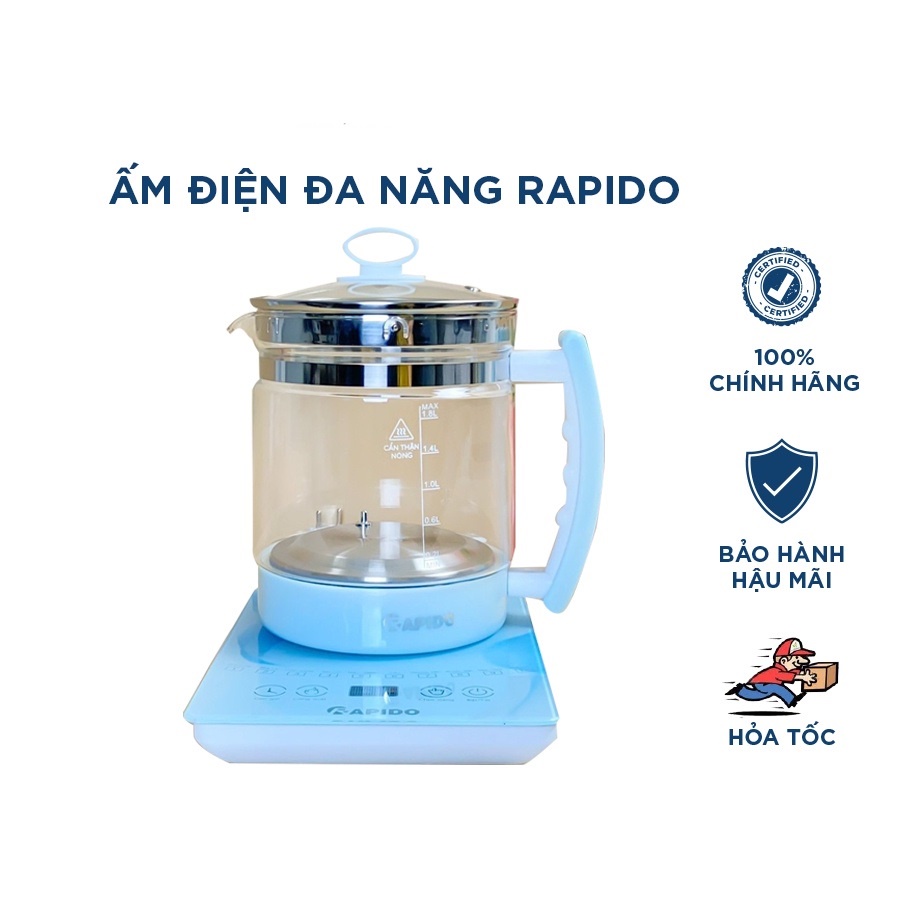 Ấm điện đa năng Rapido RMK0818-S