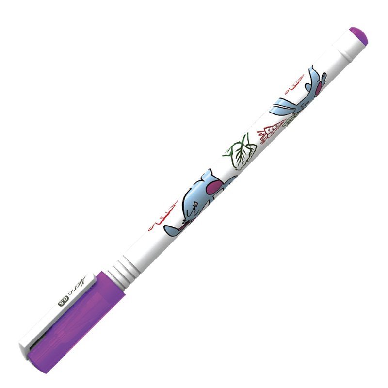Viết mực nước tím xanh Flexoffice Gel018