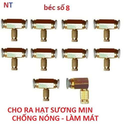 combo 10 béc phun sương làm mát bằng đồng số 8 | béc phun sương | béc phun sương tưới lan | béc phun sương tưới cây | béc phun sương đồng | béc phun sương số 8 | bép phun sương | bép phun sương tưới lan | đầu bép phun sương | bộ bép phun sương