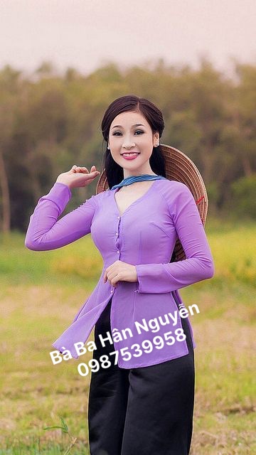 BÀ BA LỤA TRƠN CỔ TIM KÈM QUẦN