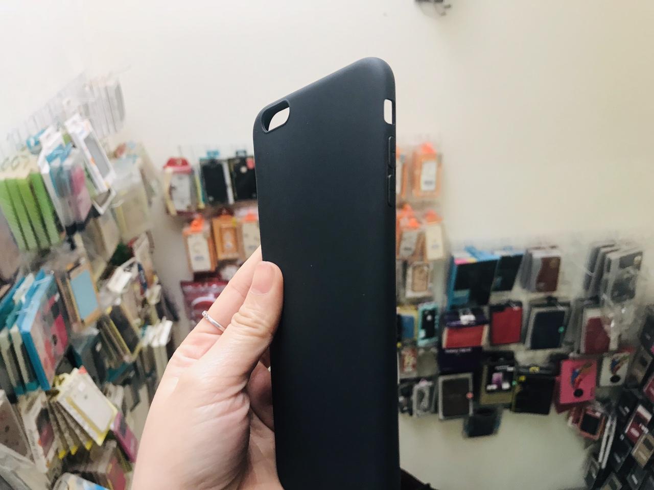 Ốp lưng iphone 6/6s dẻo đen silicon