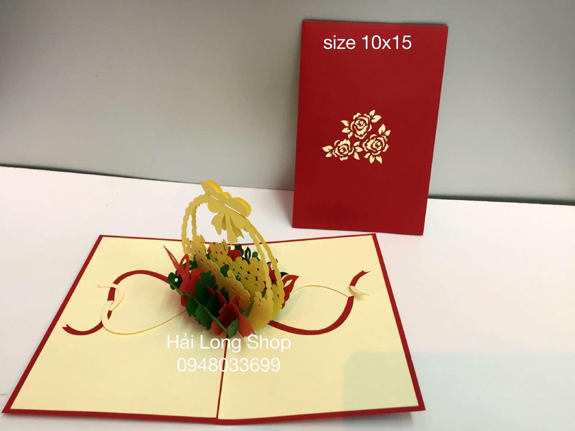 Dỏ Hoa - Flower - Thiệp 3D