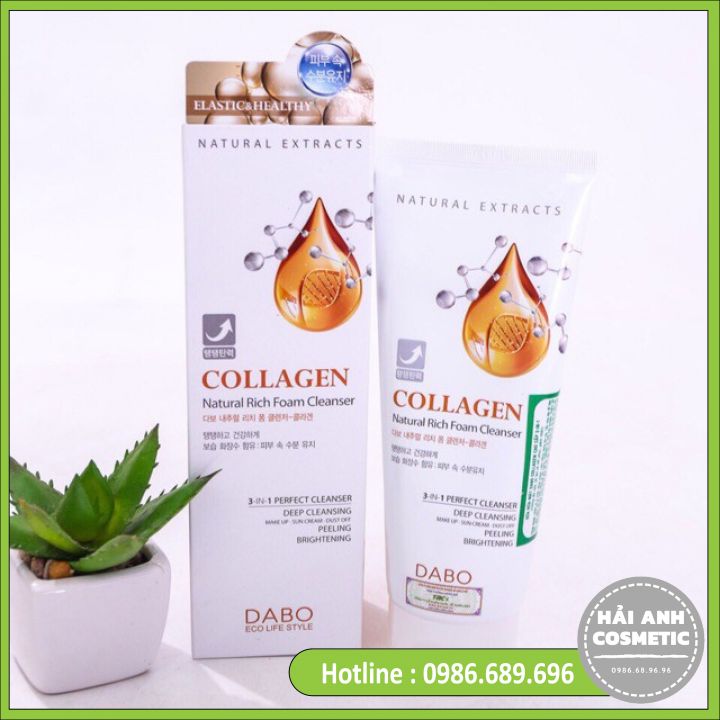 Sữa Rửa Mặt Dabo Collagen Cao Cấp 3 In 1 ( 180ml )