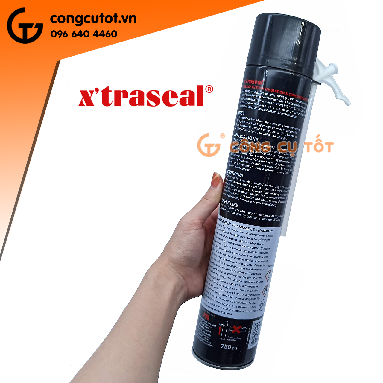 Combo 2 lọ Keo PU Foam bọt nở X'traseal