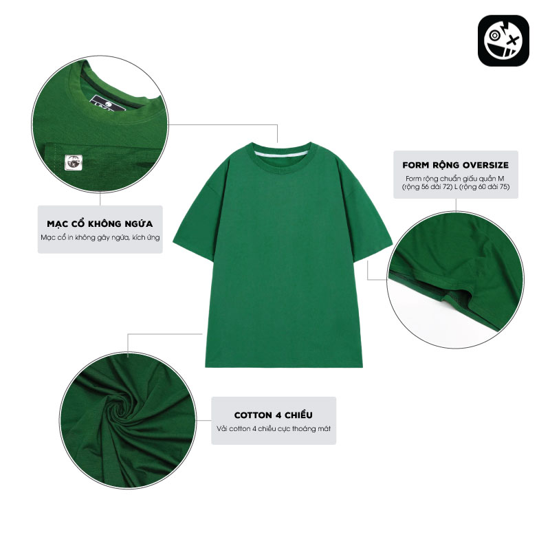 Áo Thun UMAD Unisex Form rộng Oversize ĐÃ CÓ BỒ, CHƯA CÓ BỒ Basic chất Cotton cổ tròn phong cách Cá tính năng động hot hit 2022