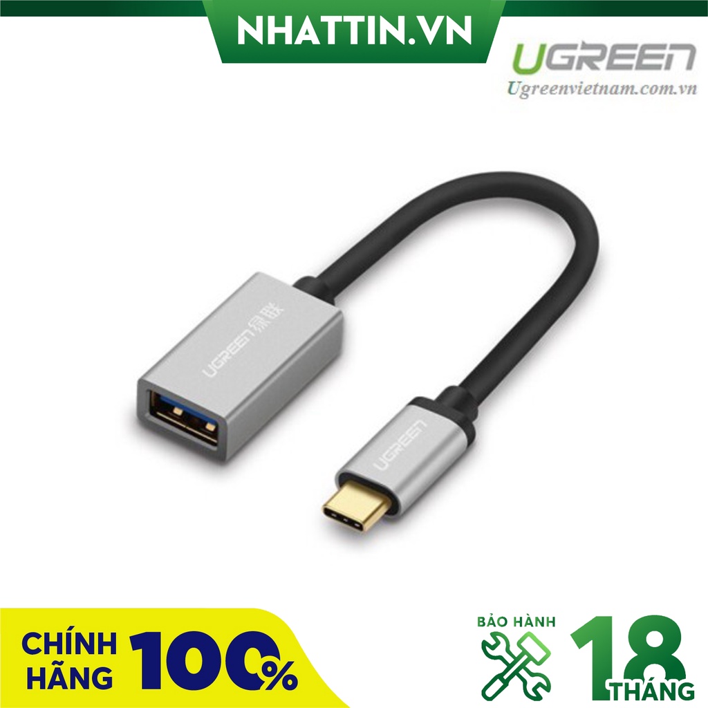 Cáp otg usb type-c chính hãng ugreen 30646 cao cấp - phân phối chính hãng