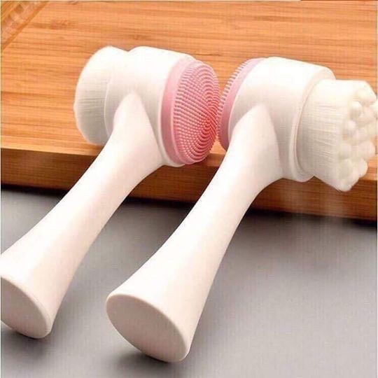 Cọ Rửa Massage Mặt 2 Đầu Siêu Mềm