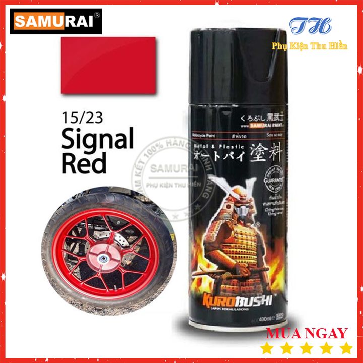 Sơn Xịt Samurai Màu Đỏ Nổi Bật - Mã 15/23