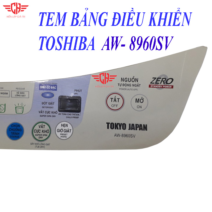 Tem phím máy giặt Toshiba E8960