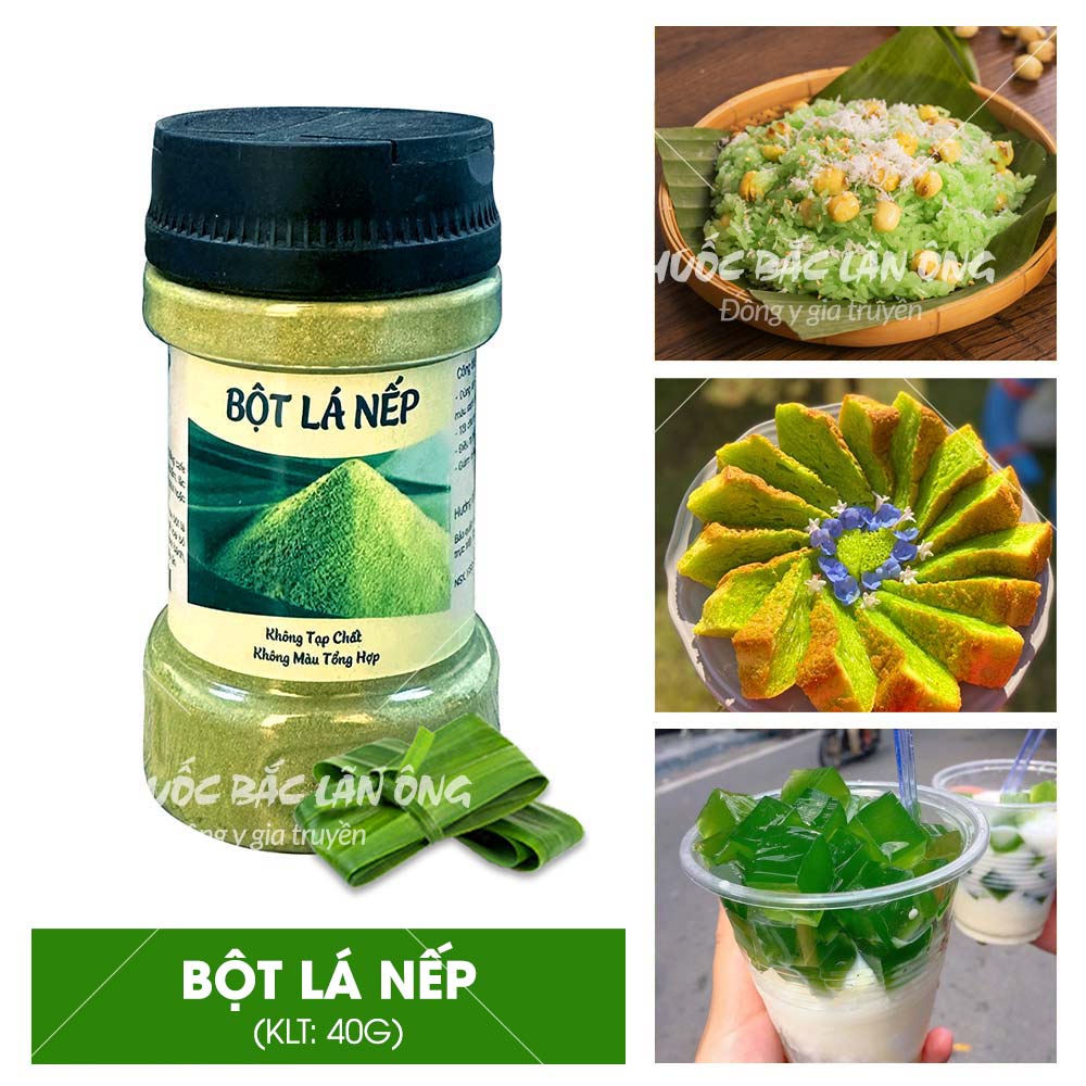 Bột lá gai 100g, bột làm bánh ít lá gai nguyên chất - Lãn Ông