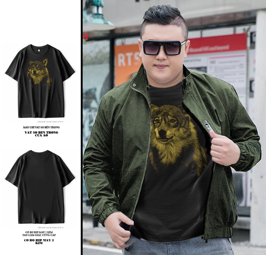 Big size short-sleeved men's T-shirt