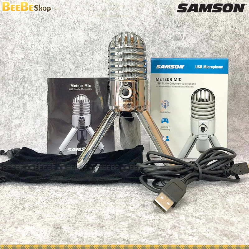 Samson Meteor Mic USB Studio Microphone (Cardioid), Chrome