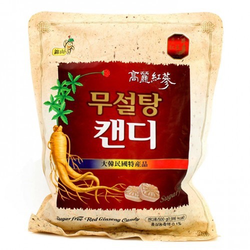 [COMBO 3 GÓI] KẸO SÂM KHÔNG ĐƯỜNG HÀN QUỐC- BỊCH 500G