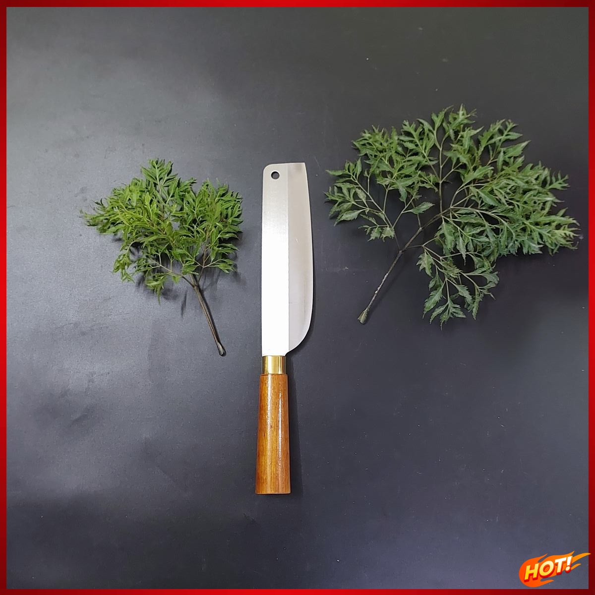 Dao thái thép trắng không gỉ rèn thủ công làng nghề