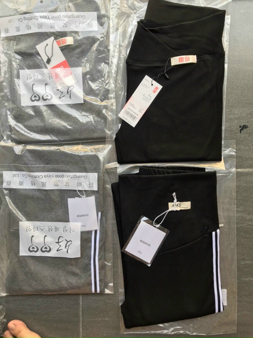 Quần bầu legging thể thao kẻ sọc dáng trẻ