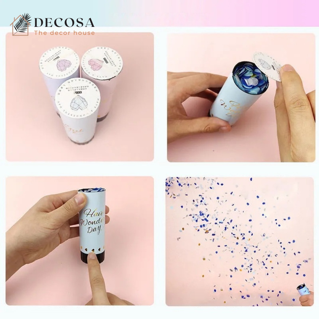 Ống phụt pháo hoa giấy ống pháo hoa confetti
