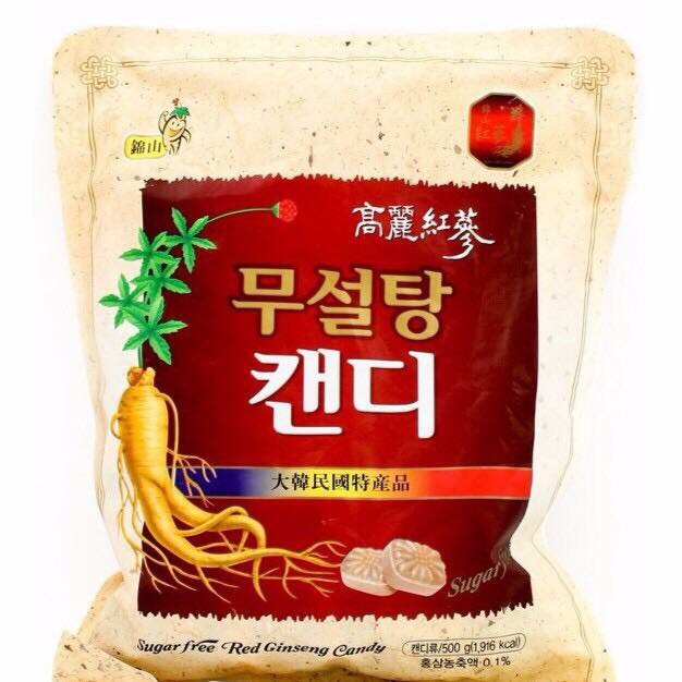 Kẹo Sâm Không Đường Hàn Quốc 500Gr