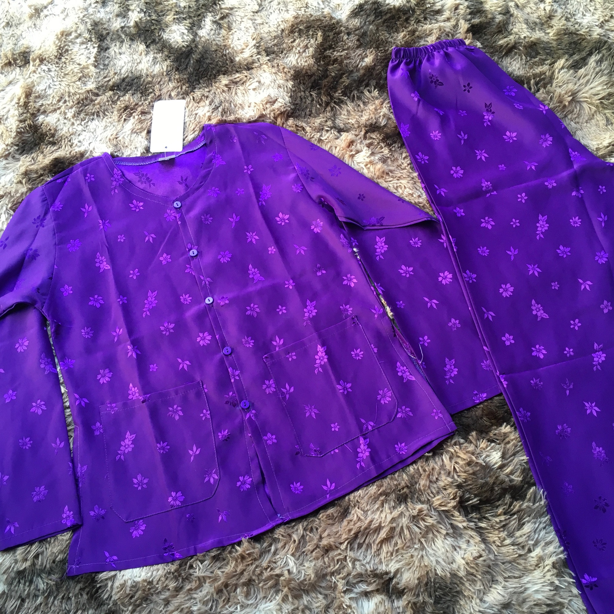 [HCM]Bộ Bà già gấm tay dài (size 40-60kg)
