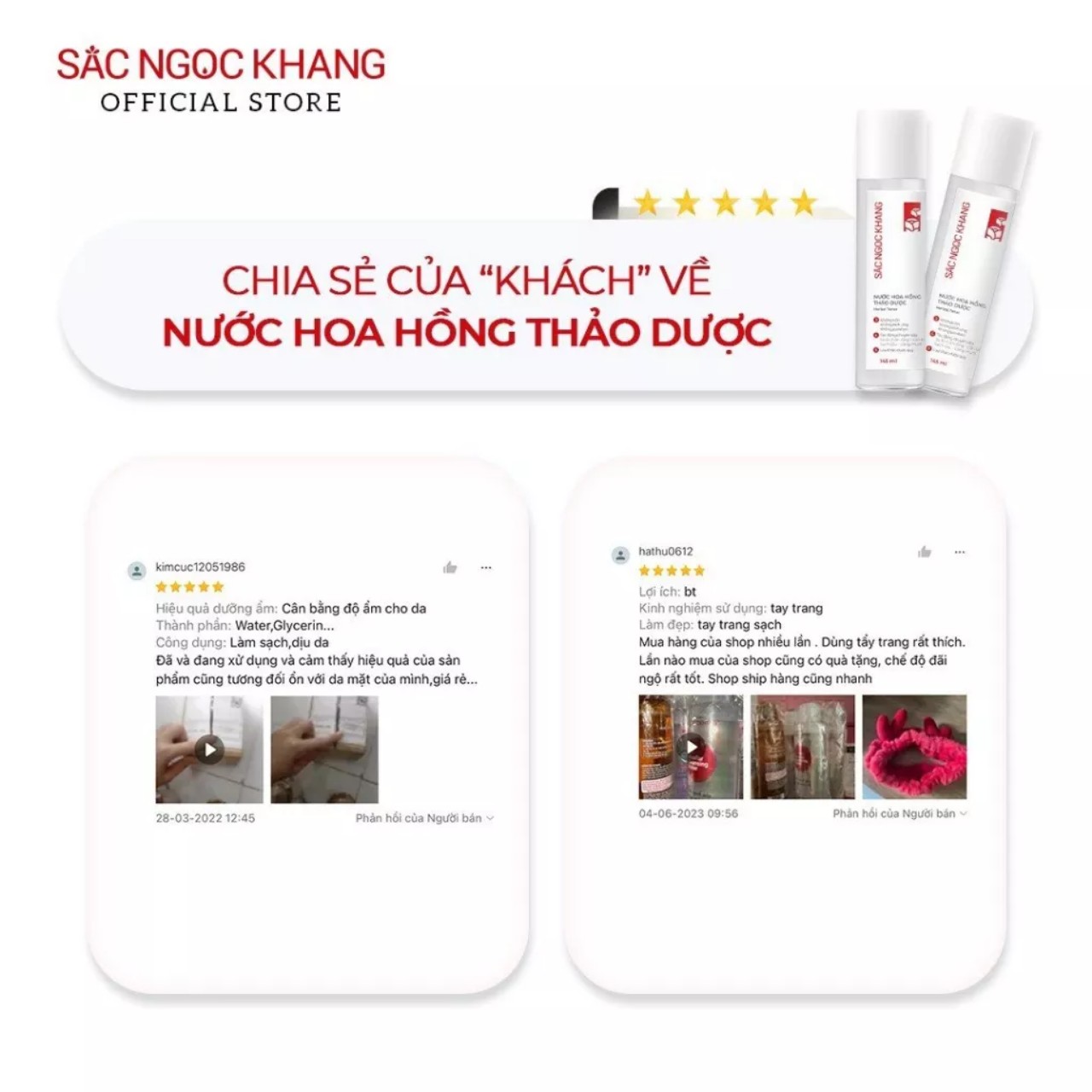 Nước hoa hồng Sắc Ngọc Khang