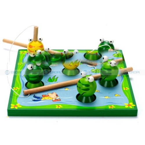 Bộ câu ếch bằng gỗ cho bé