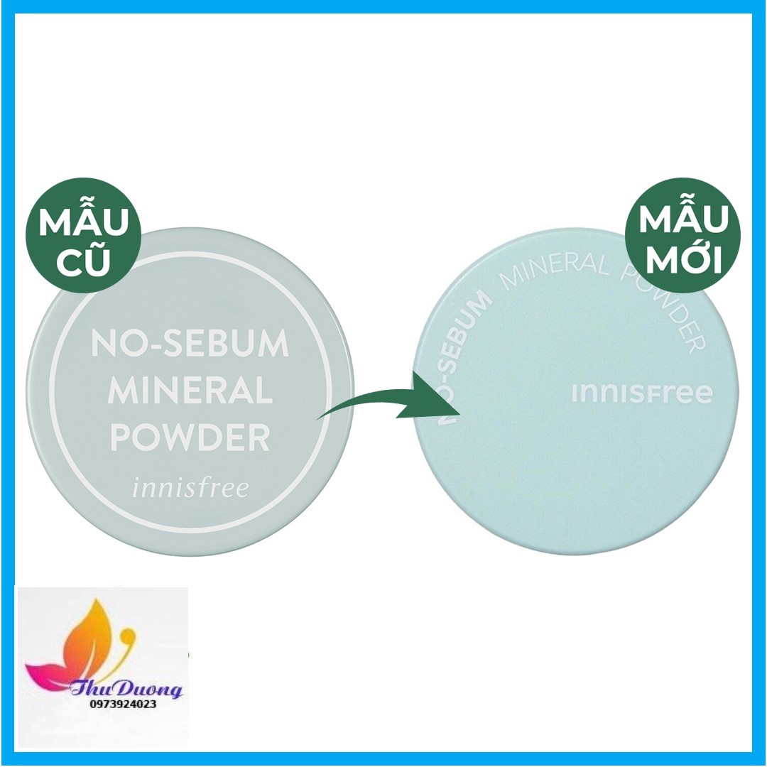 Phấn Phủ Bột Kiềm Dầu Giữ Da Luôn Mịn Màng Innisfree No Sebum Mineral Powder 5g.