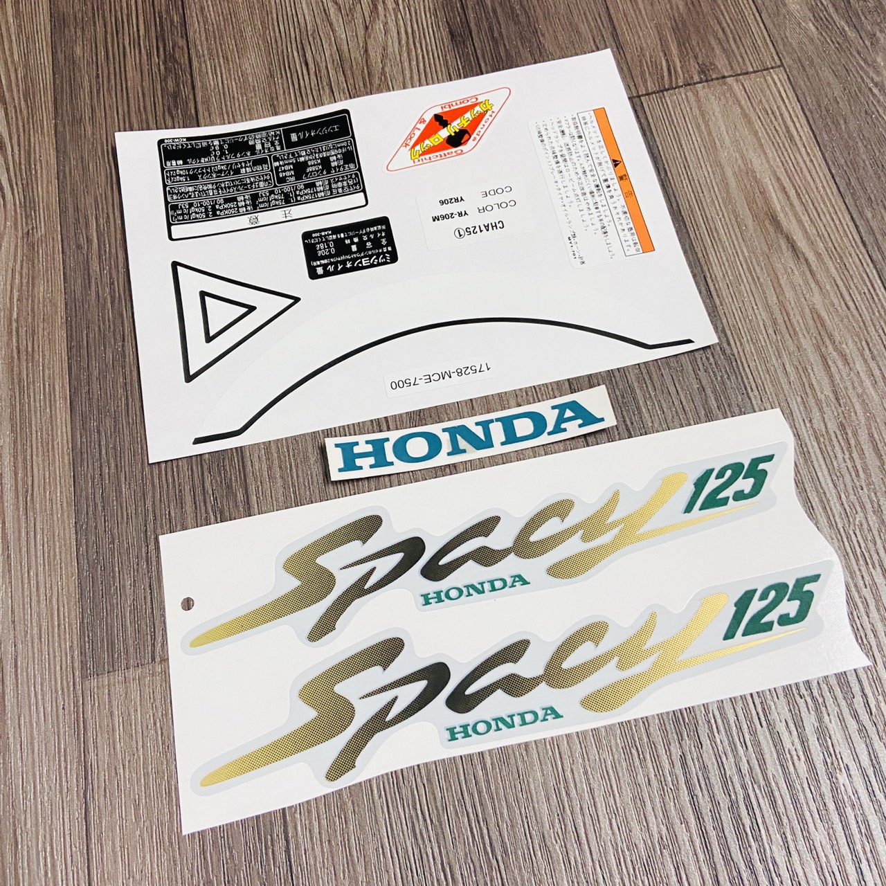 Tem chữ dán xe spacy 125 siêu nét