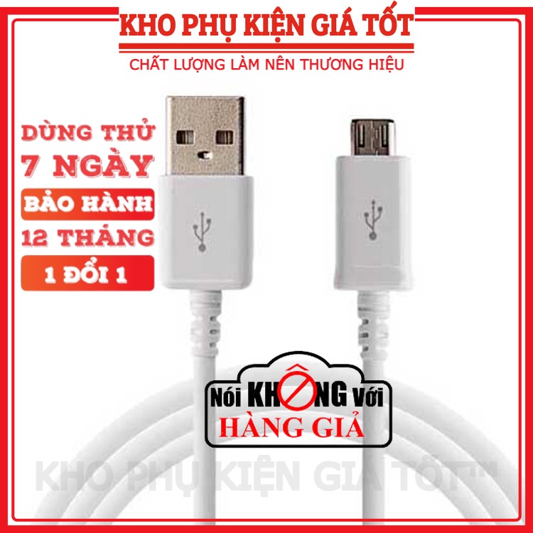 Cáp sạc micro usb Samsung Zin chính hãng, dây sạc cho các máy Androi, truyền dữ liệu tốc độ cao