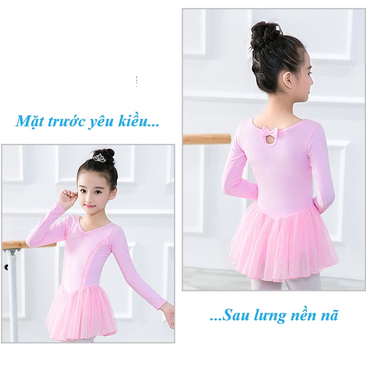 Đầm ballet liền thân đáy rời - kèm quần chip