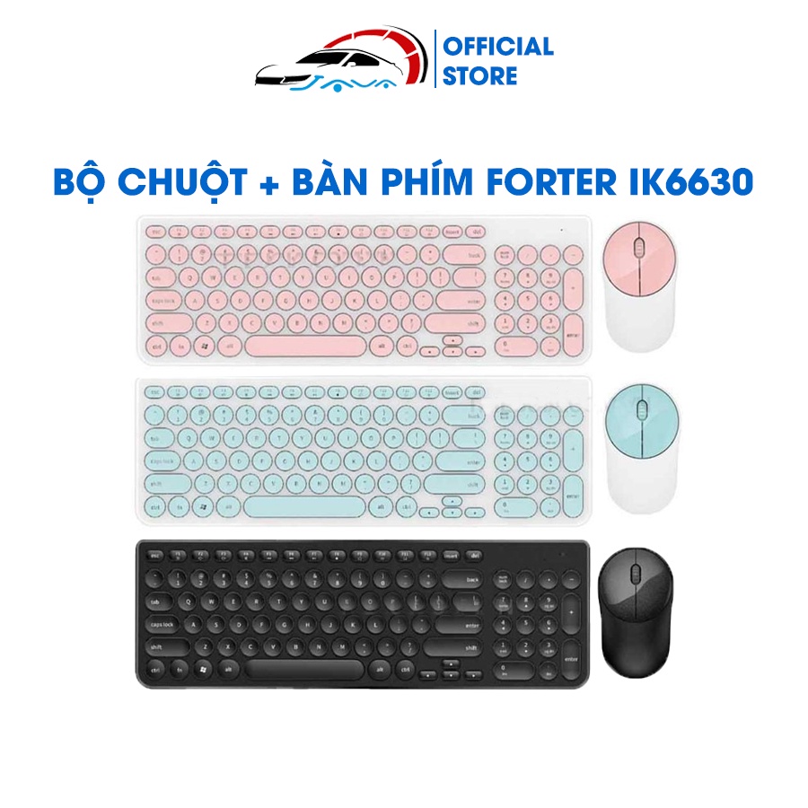 Bàn Phím Không Dây iK6630 Xanh