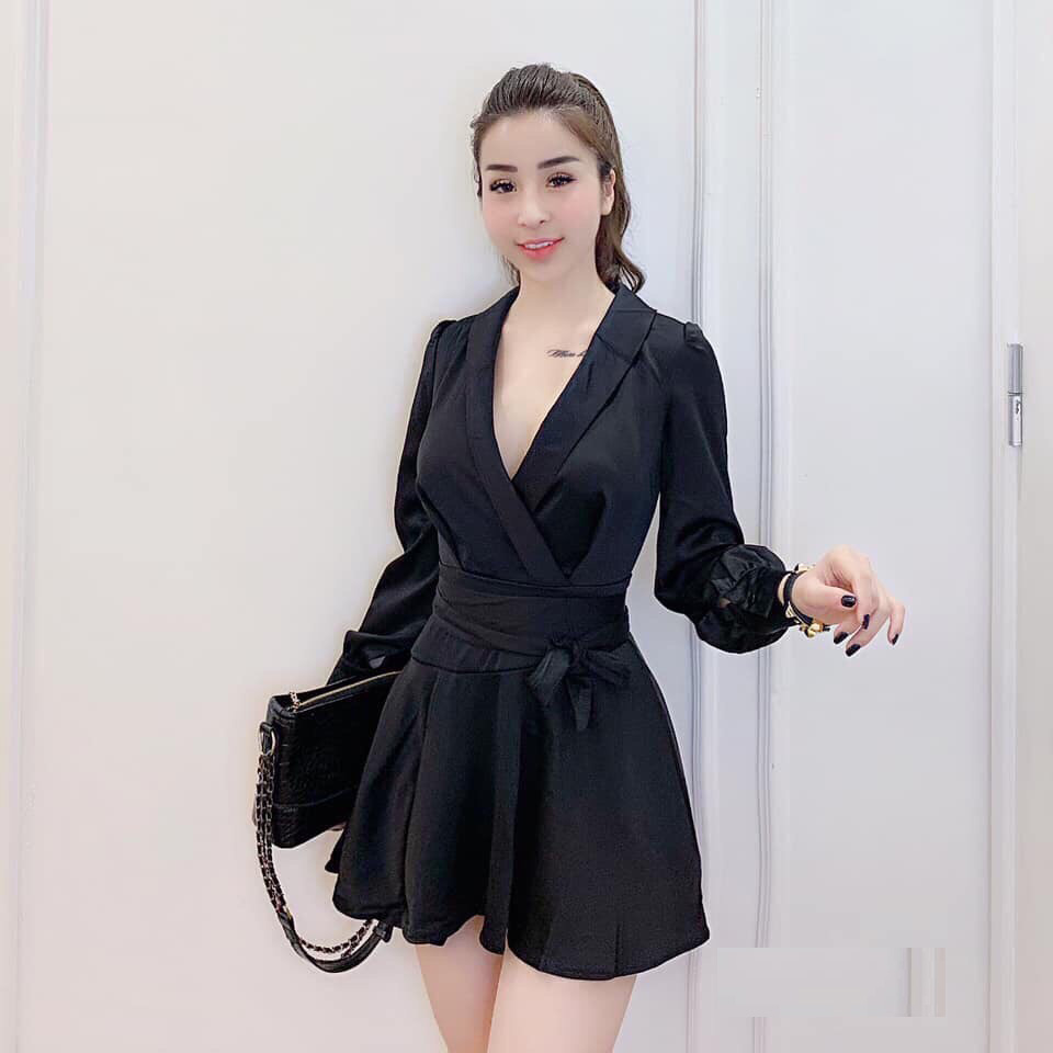 [HCM]Đầm Nữ Xòe Thắt Nơ Thời TrangSgr Đ88