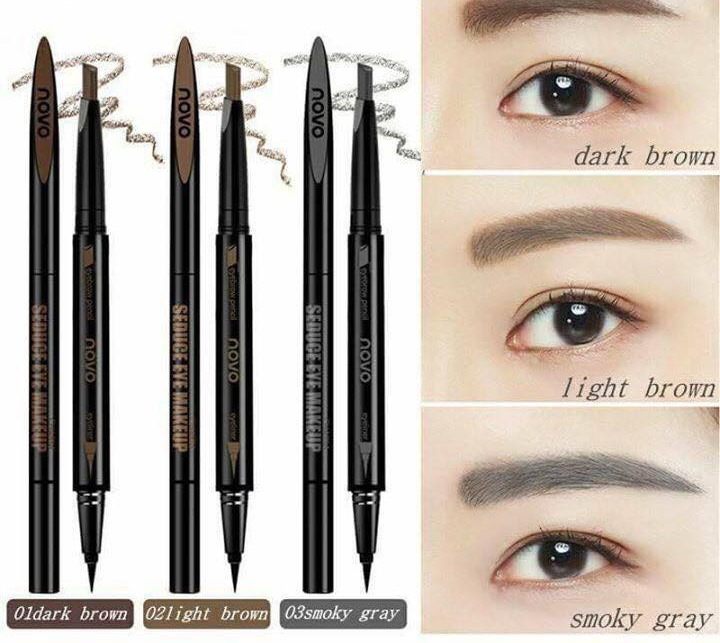 [HCM]Chì Kẻ Mắt Kẻ Mày Ngang 2 Đầu Novo