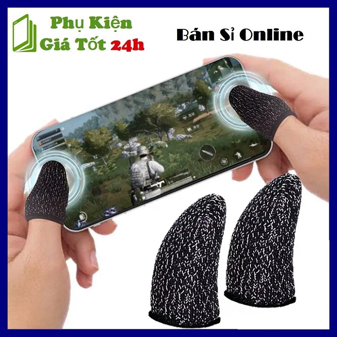 ⚡ Bộ Bao 2 Ngón Tay Chuyên Dụng Chơi Game Mobile Chống Ra Mồ Hôi Tay - Găng Tay Chống Mồ Hôi Chơi Game B.ắn S.úng Trên Điện Thoại Chuyên Nghiệp (1 cặp) ⚡