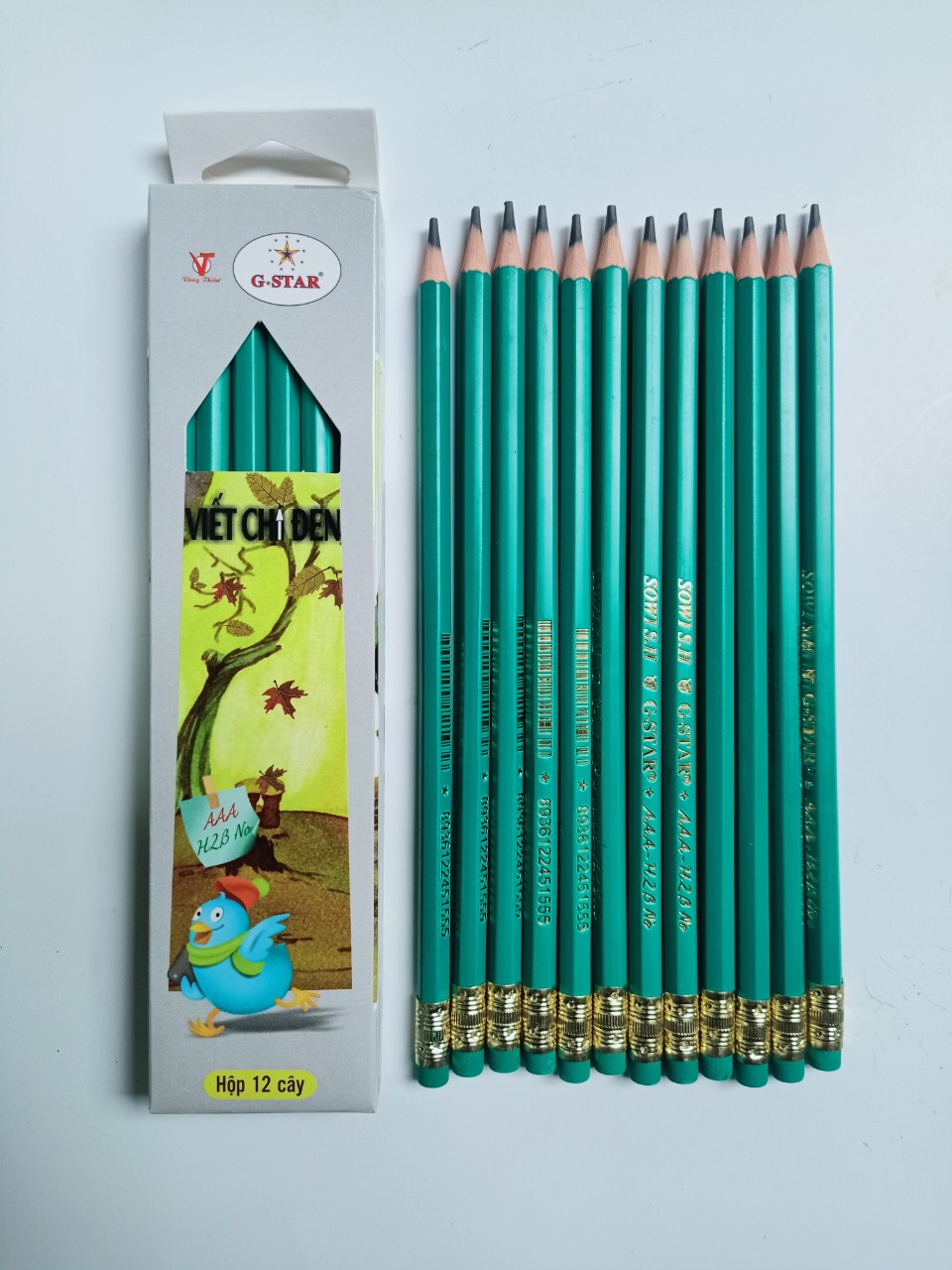 BÚT CHÌ ĐEN BBB-H2B (12 CÂY/ HỘP) GSTAR