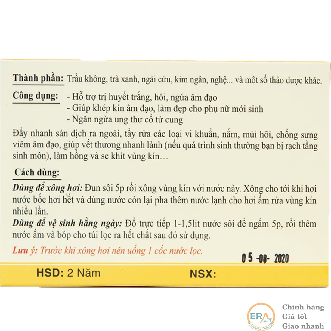 [HCM]Túi lọc thảo mộc xông phụ khoa TACO ( 10 túi lọc x 100gr )