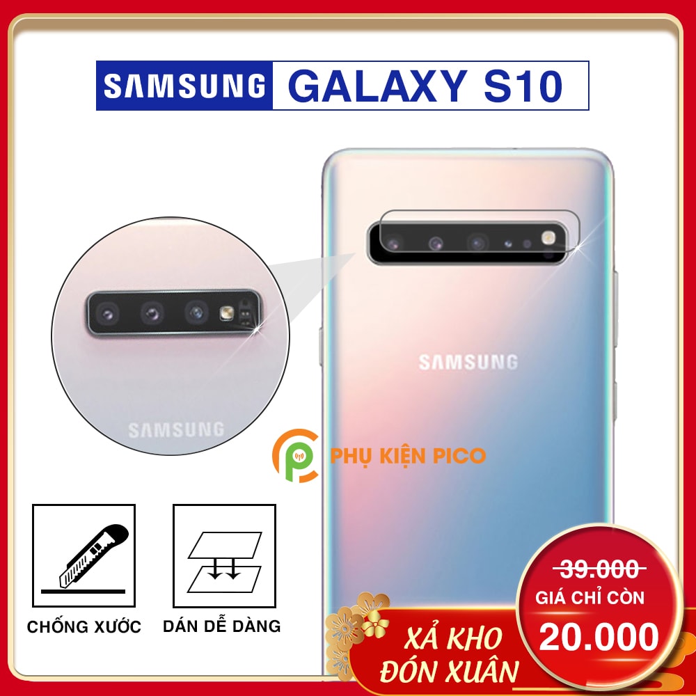 Dán camera Samsung Galaxy S10 cường lực chống xước bảo vệ camera