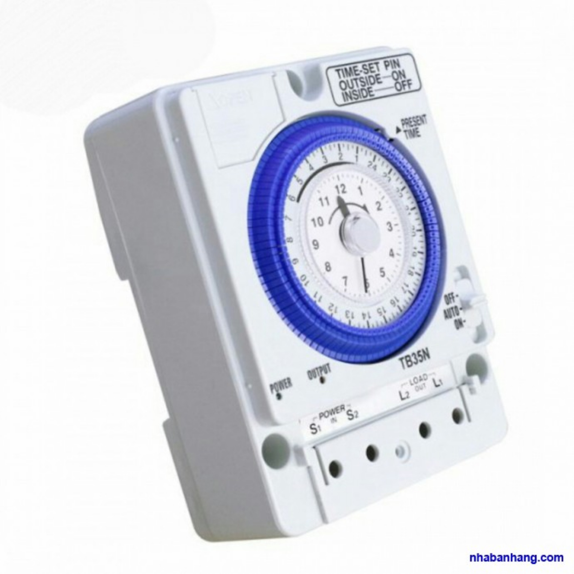 Công tắc hẹn giờ cơ công suất lớn 15a timer 24h camsco tb35-n
