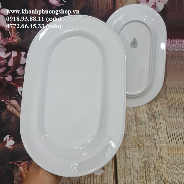 dĩa oval sứ Minh Long - dĩa oval sứ minh long