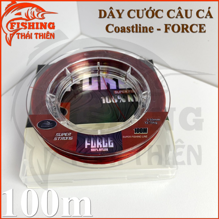 [HCM]Dây cước câu cá Coastline Force cuộn 100m nhiều kích thước